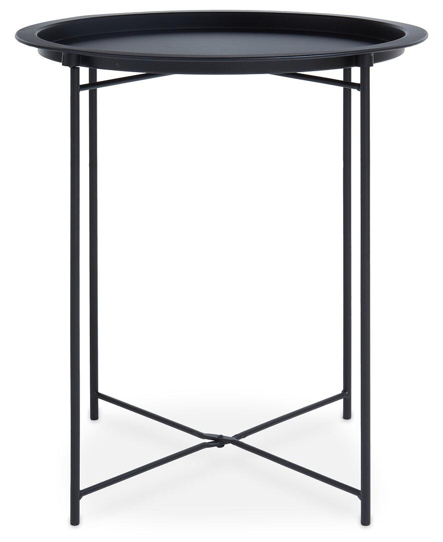 Acero Runder Beistelltisch Metall Schwarz
 0