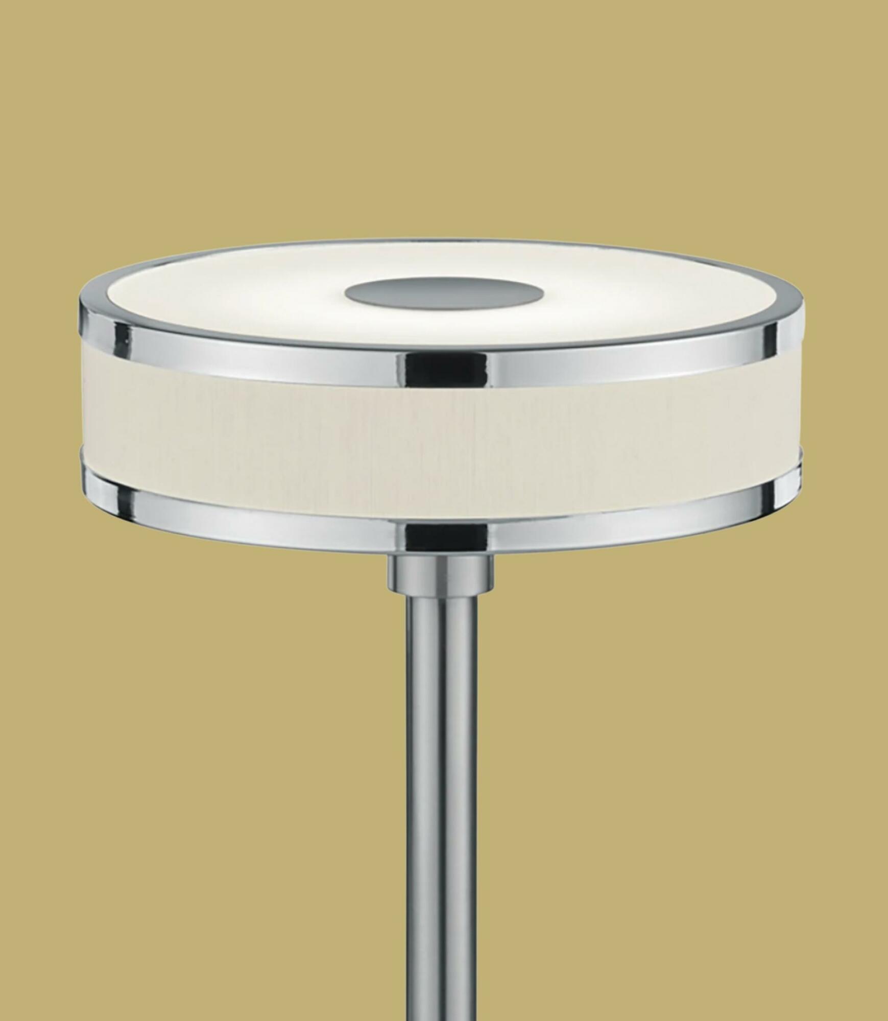 LED Tischleuchte Glas Touchfunktion 1-Flammig Silber 1