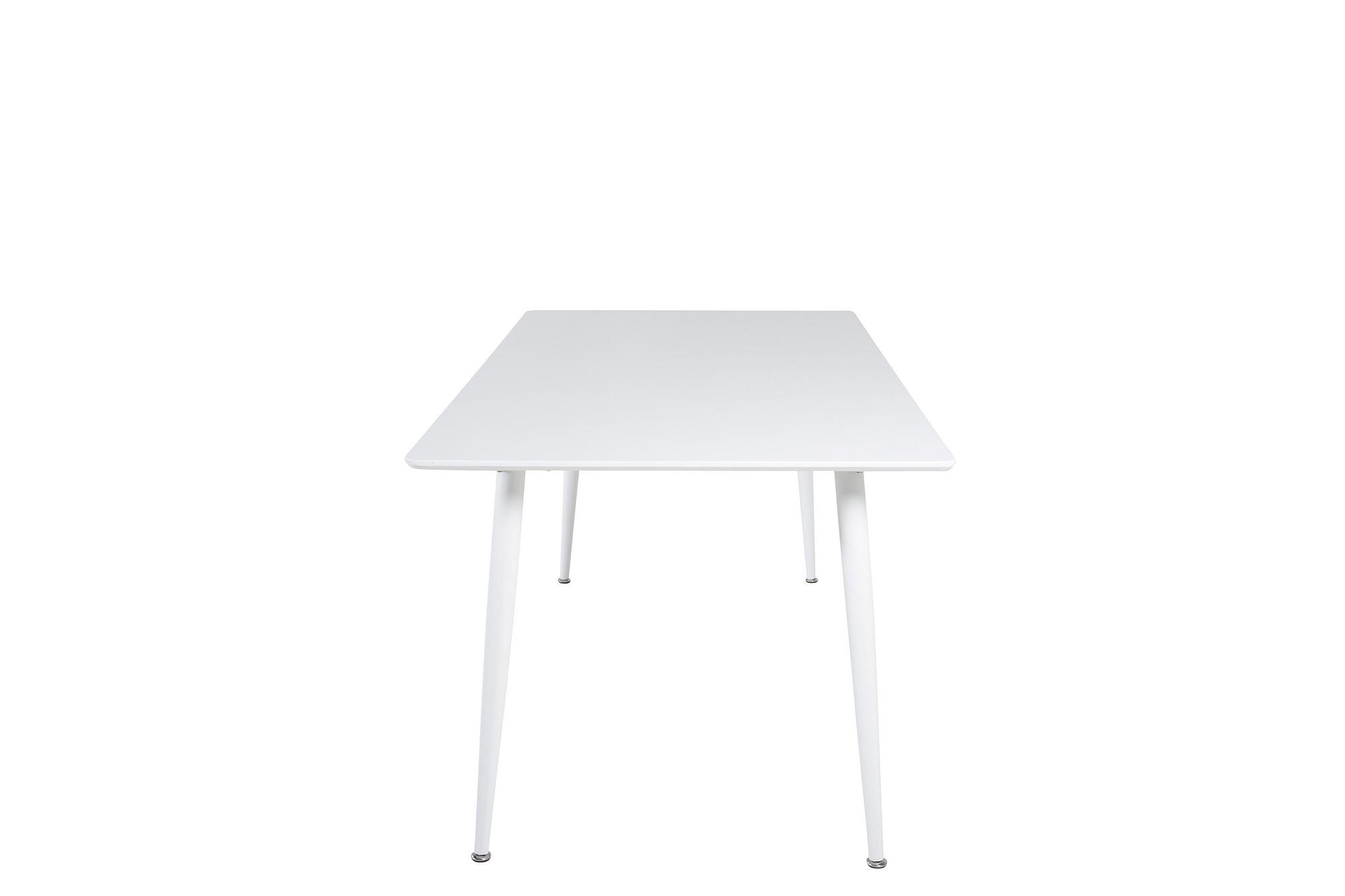 Polar Dining table MDF Metal White 90x180cm 0