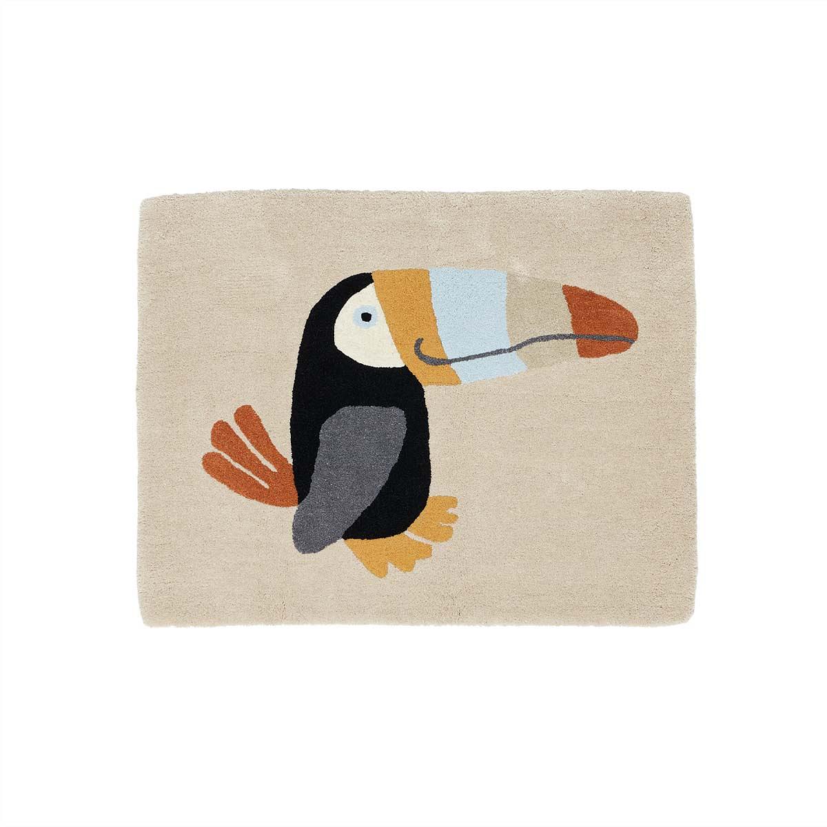 Toucan Rug Wool Cotton Multicolored 0
