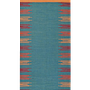 Kilim Gashgai Teppich Blau 0