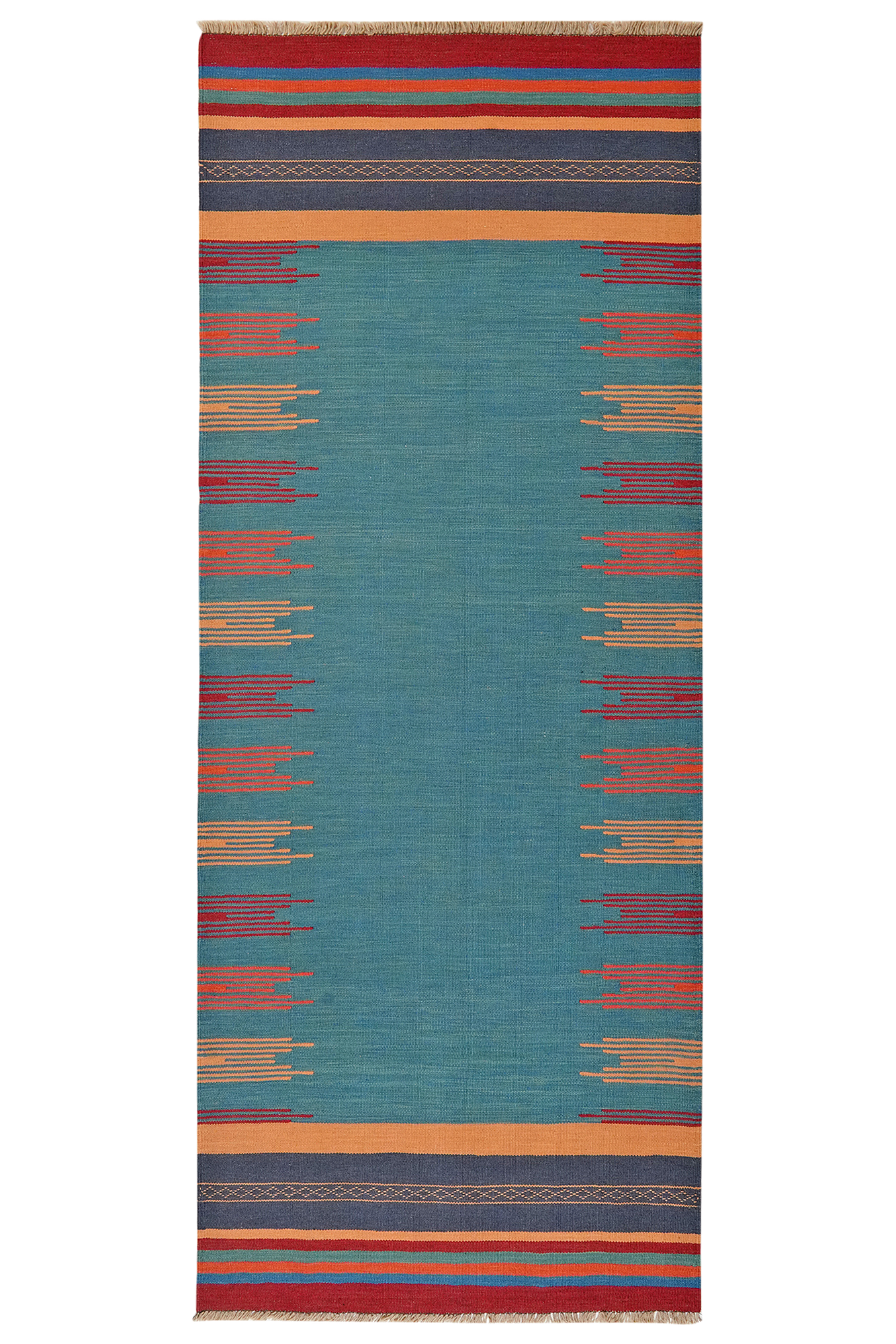 Kilim Gashgai Teppich Blau 0