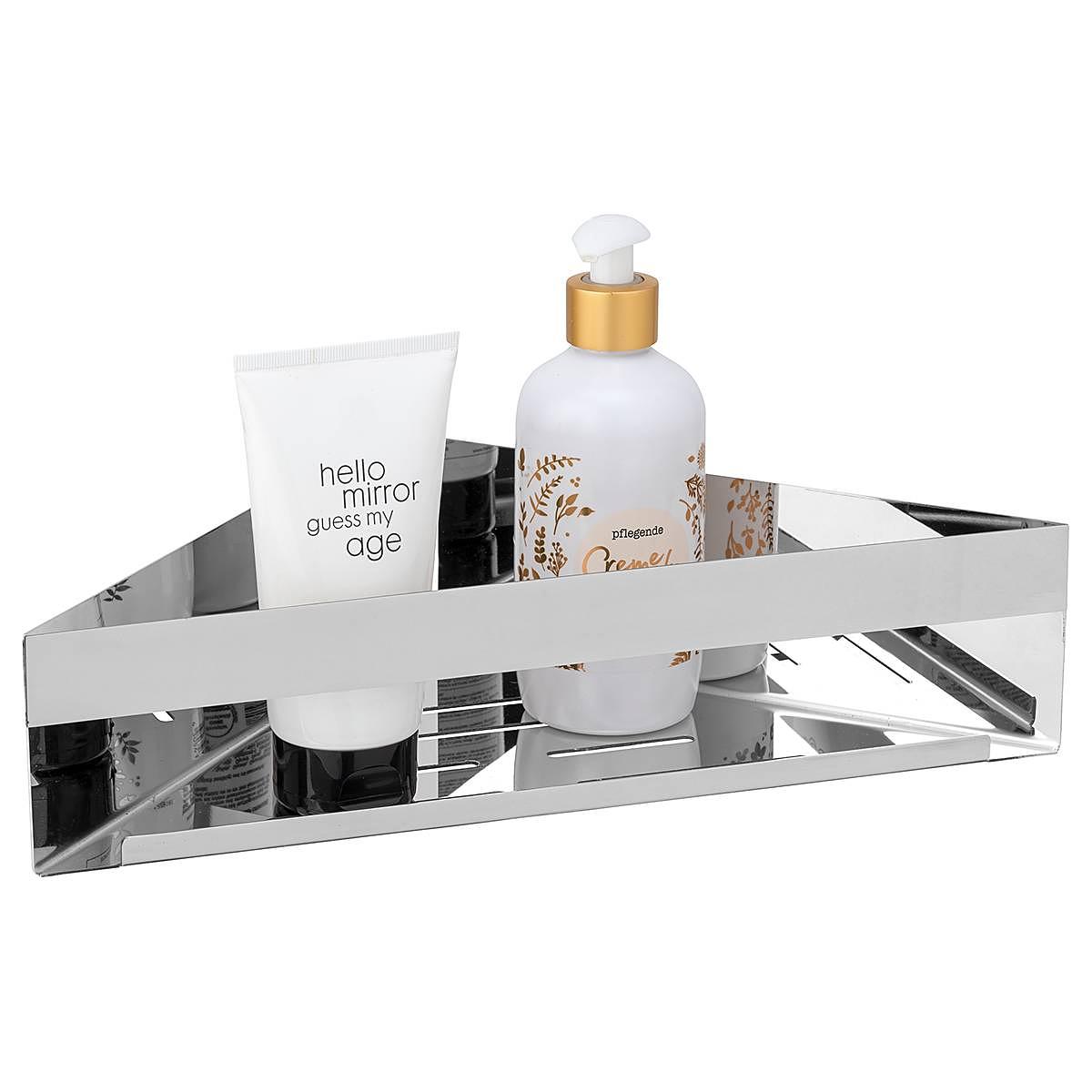 Corner shelf Genova Stainless steel Silver 1