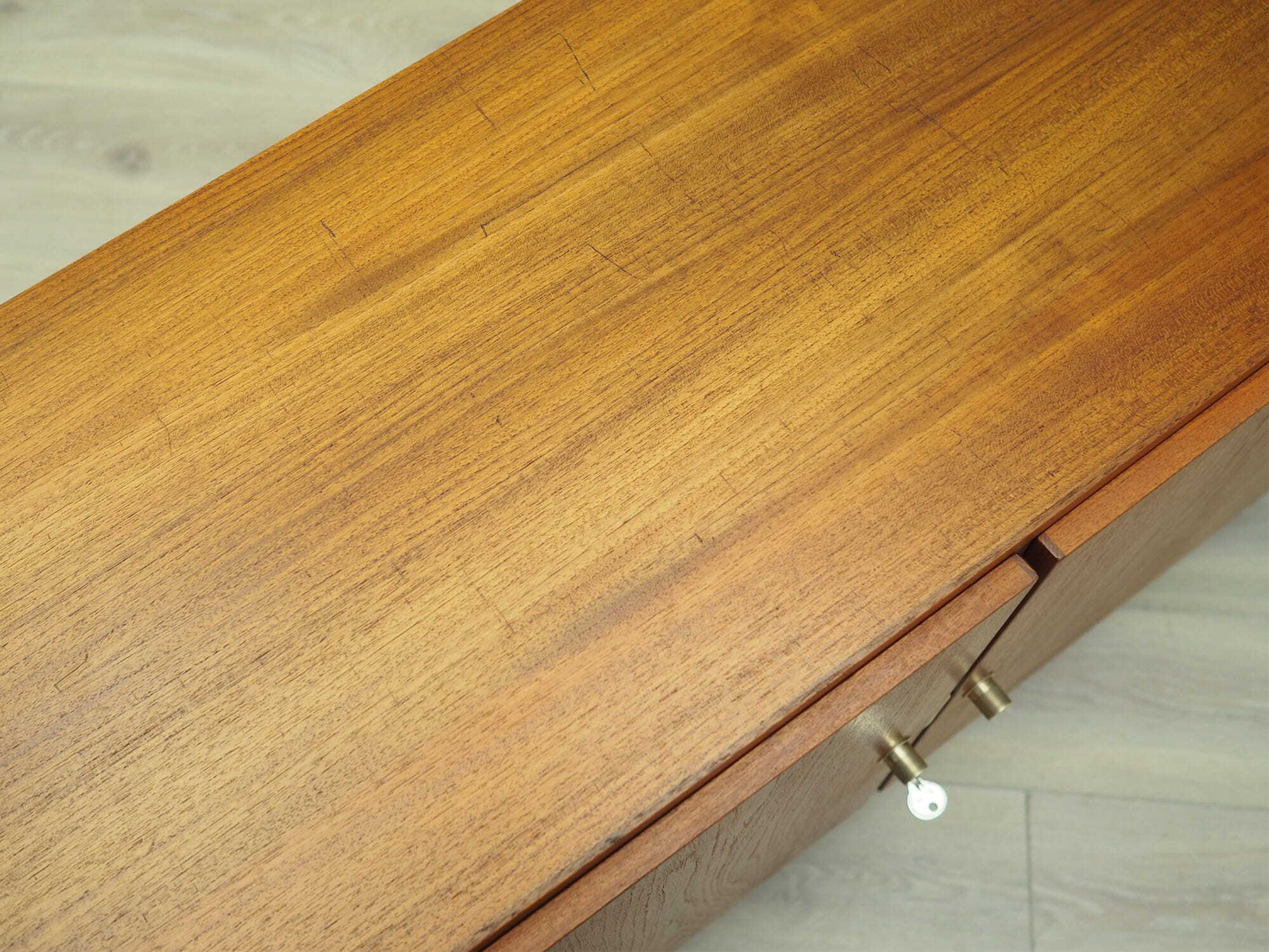 Vintage cabinet teak brown 1970s 8