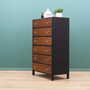 Vintage chest of drawers walnut wood brown 1960s 2