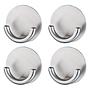 4x Wandhaken Rondo Edelstahl Silber 0