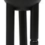 Walsa Round Column Detail Side Table Mango Wood Black 1