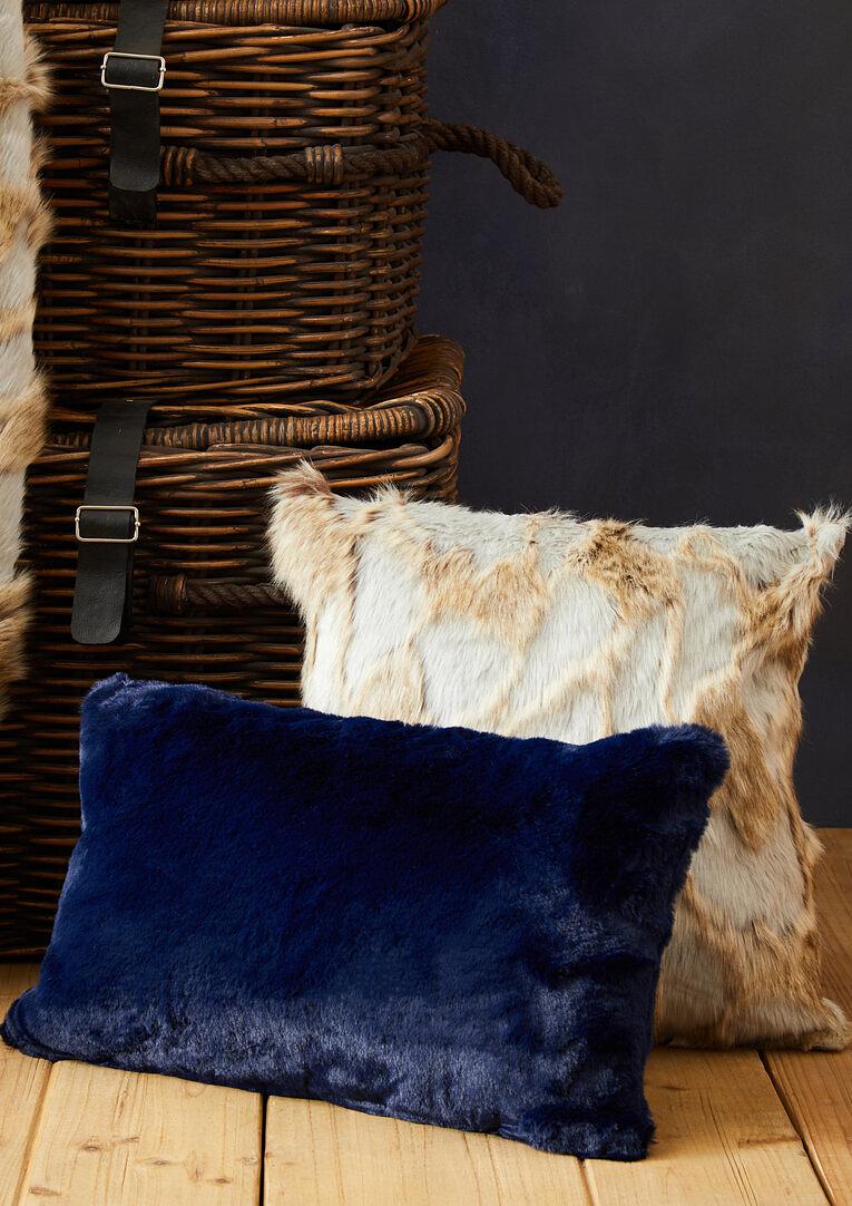 Bosie Lamina Cuscino rettangolare blu marino 5