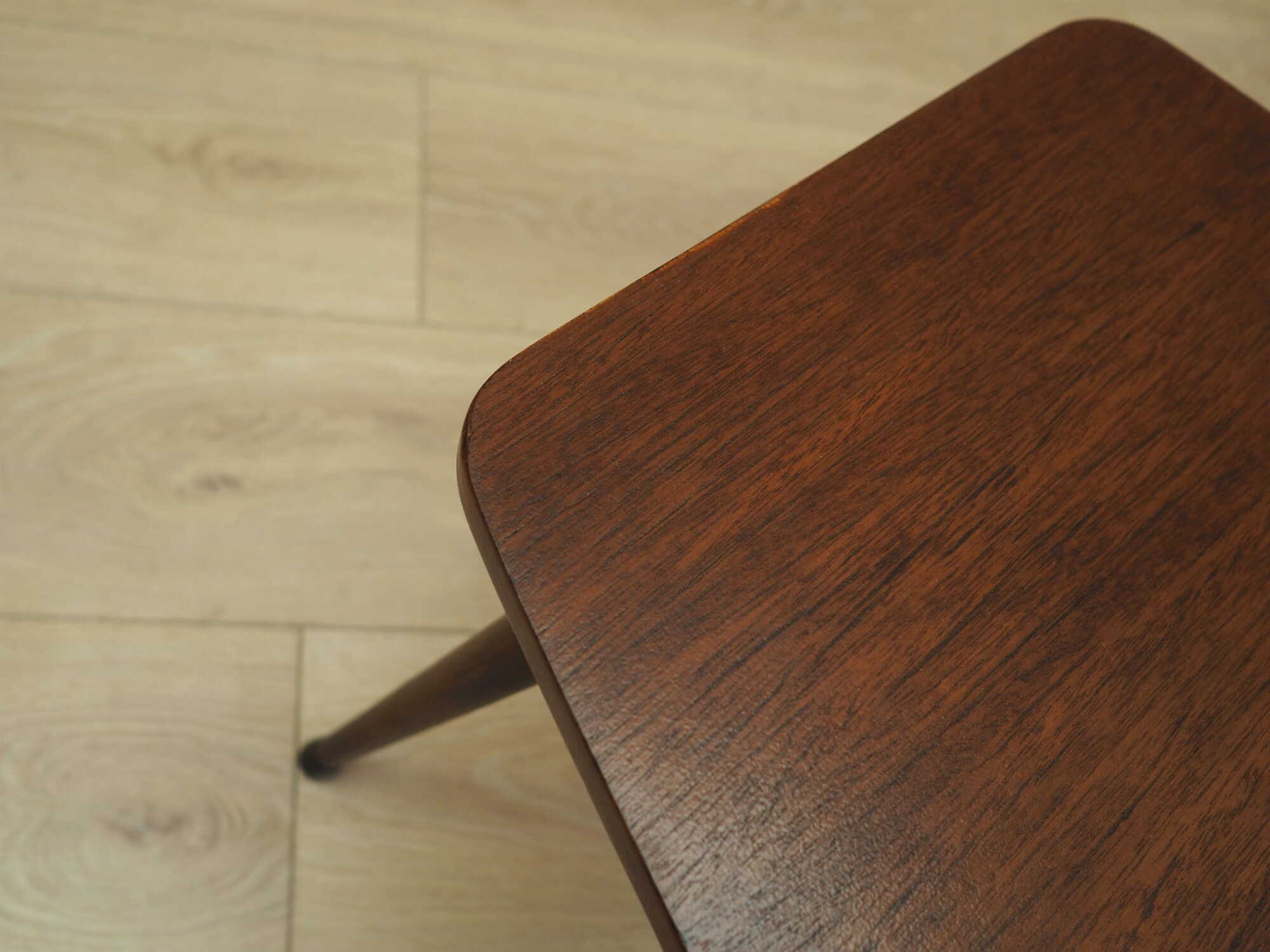 Vintage Stool Teak Brown 1970s 6