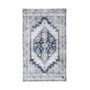 Badteppich Textil Grau Gemustert 70 x 120 cm 0