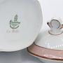 Vintage Kaffeekanne Porzellan Pastell 1960er Jahre 3