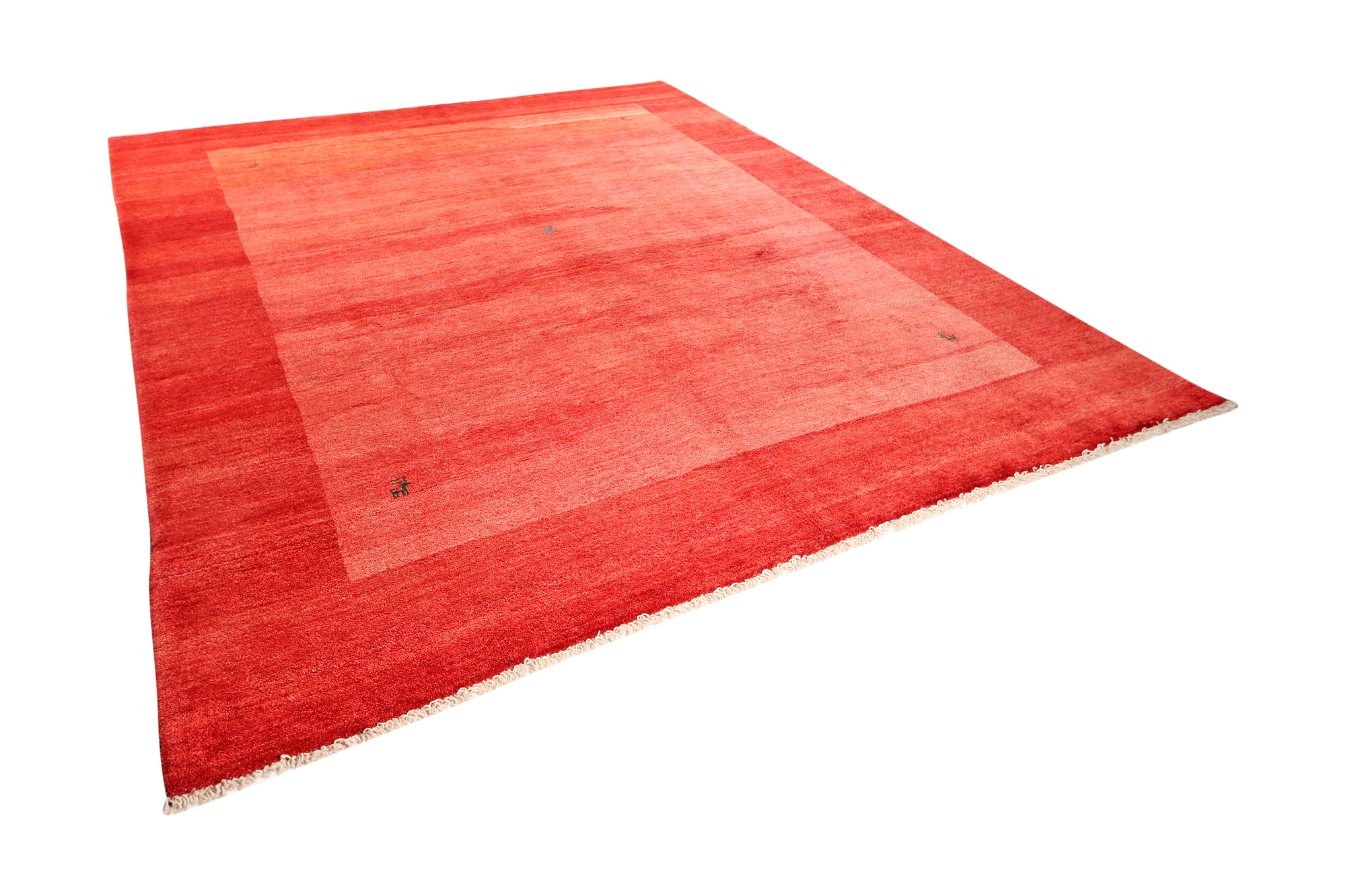 Gabbeh Teppich Wolle Rot 3