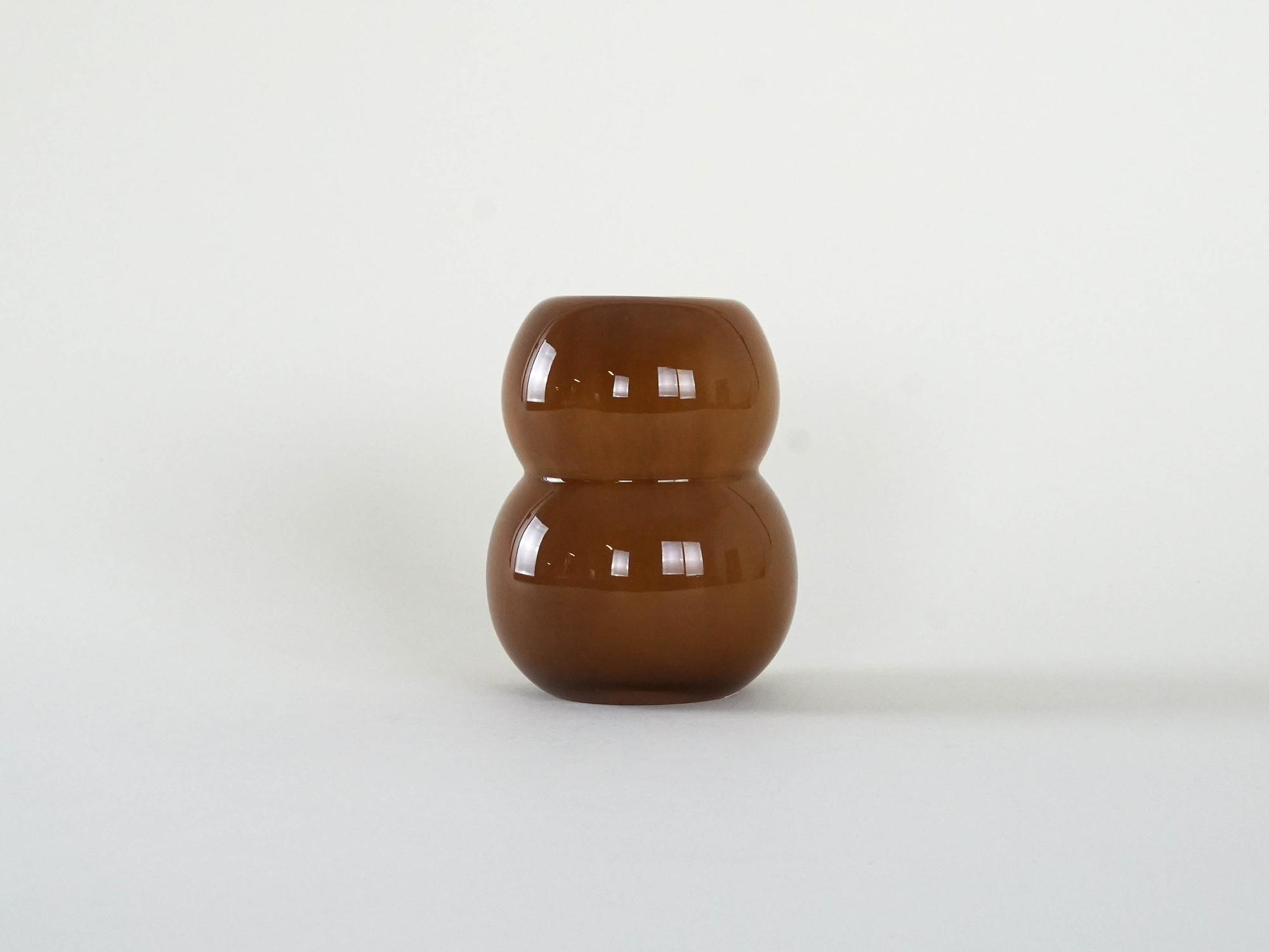 Glass vase Caramel 2