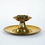 Brass candlestick with foot 1960s 2
