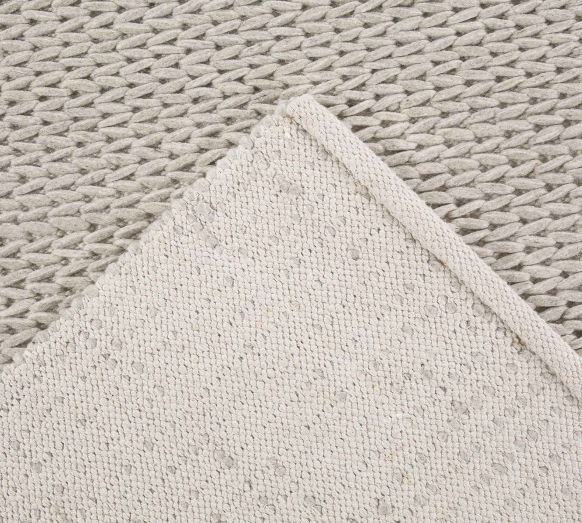 Teppich Wollfilz Grau 120 x 170 cm 3