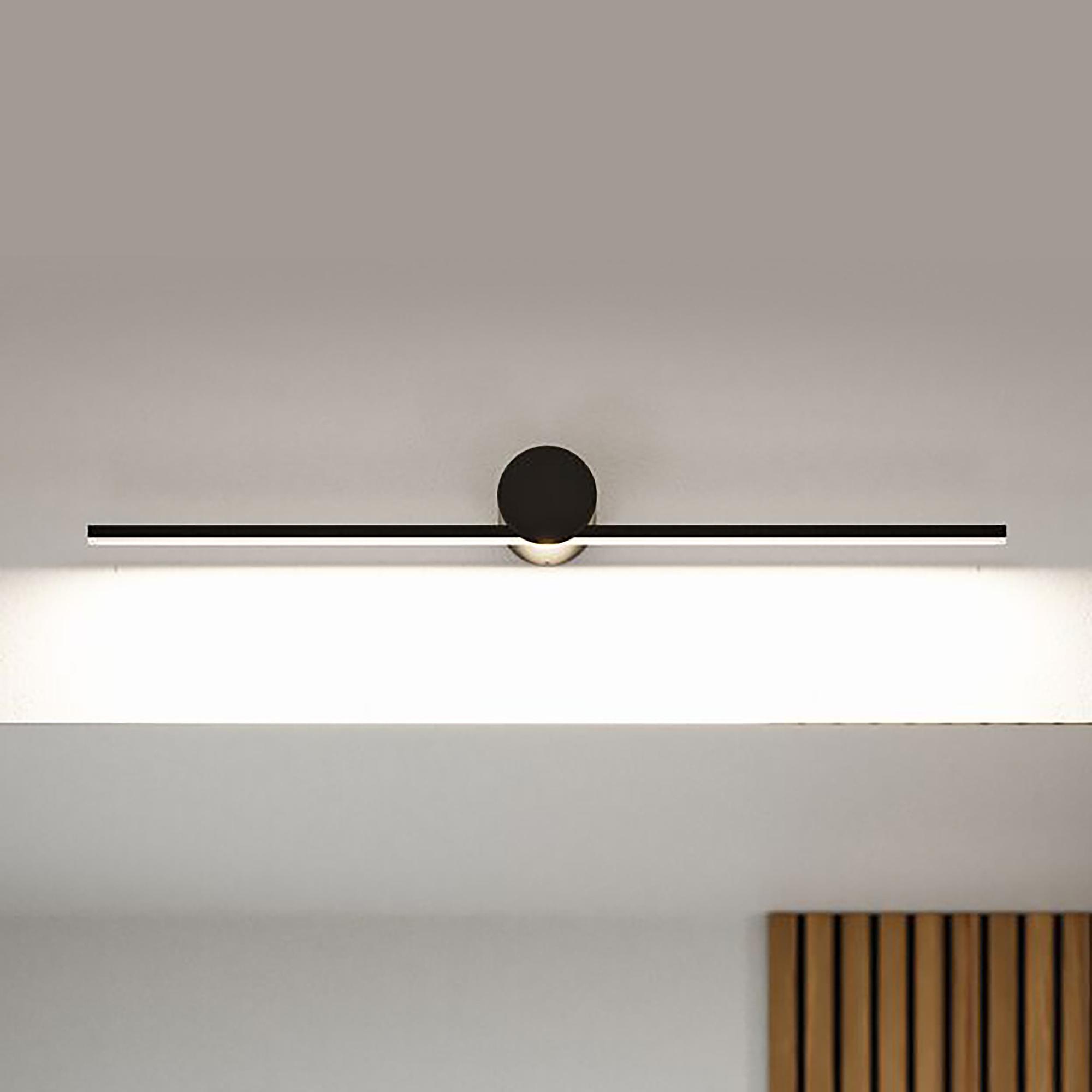 LED Wall Lamp Sava Aluminum Black 1
