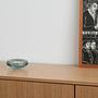 Glass bowl Blue 1960s 1