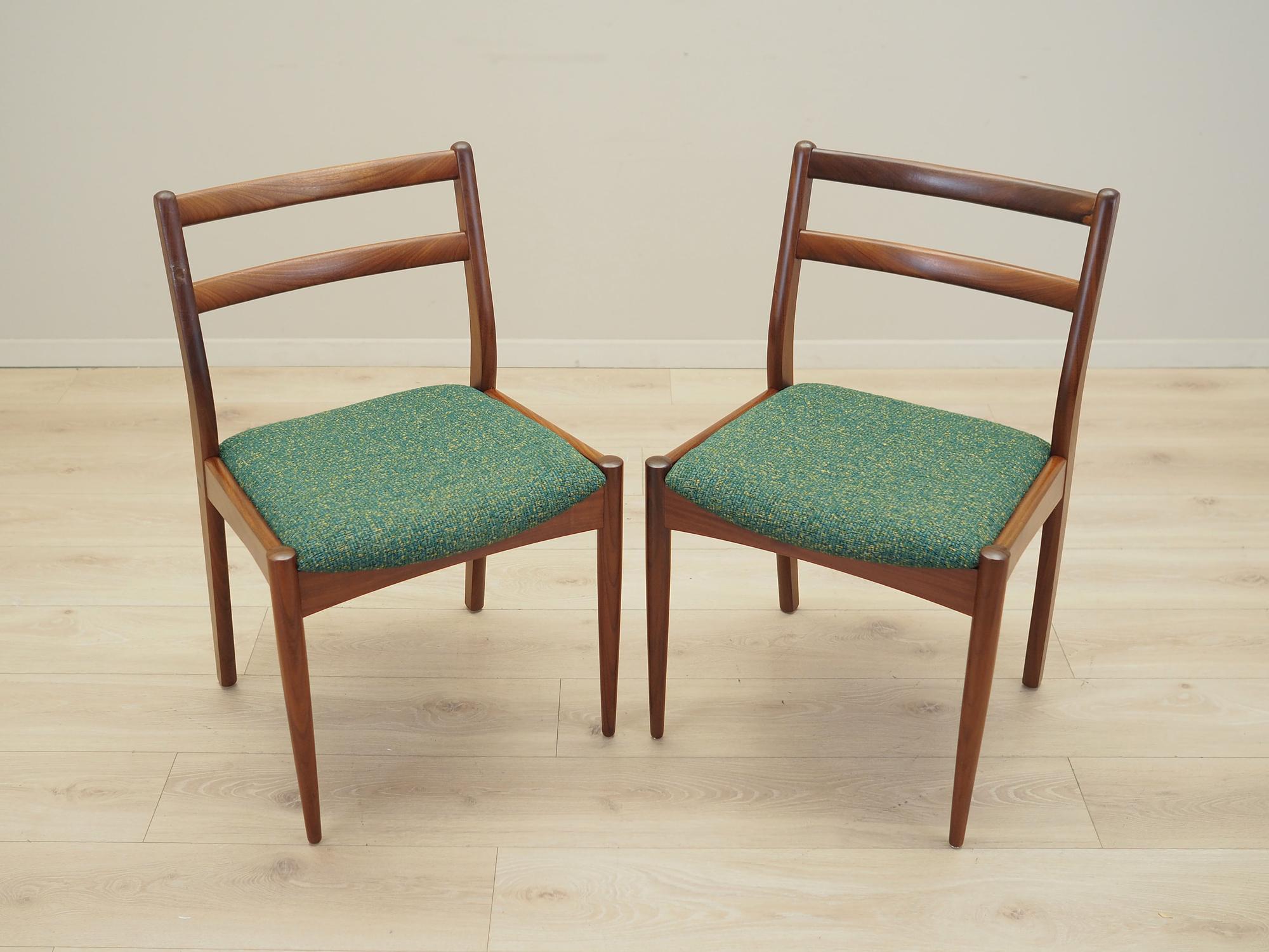 2x Esszimmerstuhl Teakholz 1970er Jahre 1
