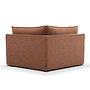 Daphne 1-seater corner module right Pebble Rust 1