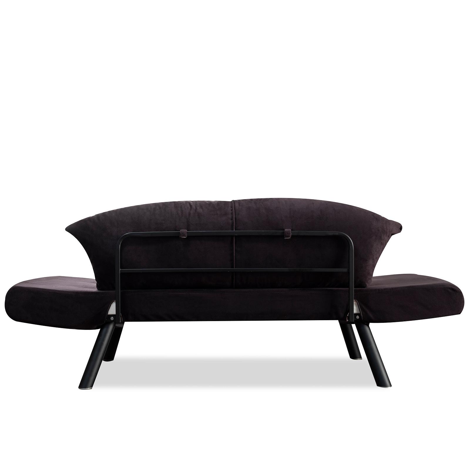 Genzo Sleeper Sofa 2-Seater Black 5
