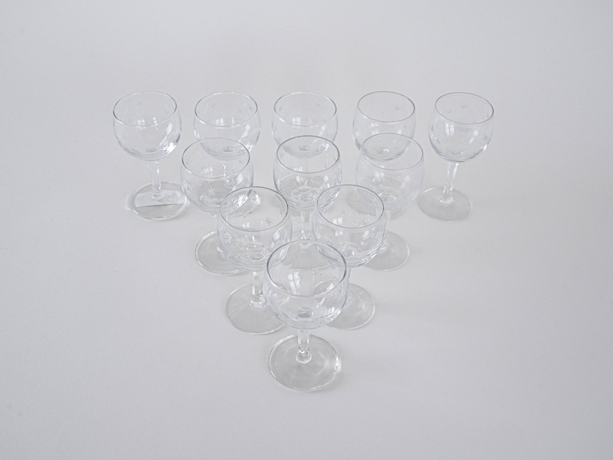 11x Weingläser Transparent 4