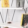 Balaban Bookshelf Wood Veneer White 3