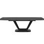 Alicante Extendable Dining Table Stone Dark Grey 1