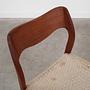 Teak wood chair 1960s 9