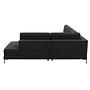 Tyme Divano 3 posti Chaise longue Destra Tessuto strutturato Antracite 3