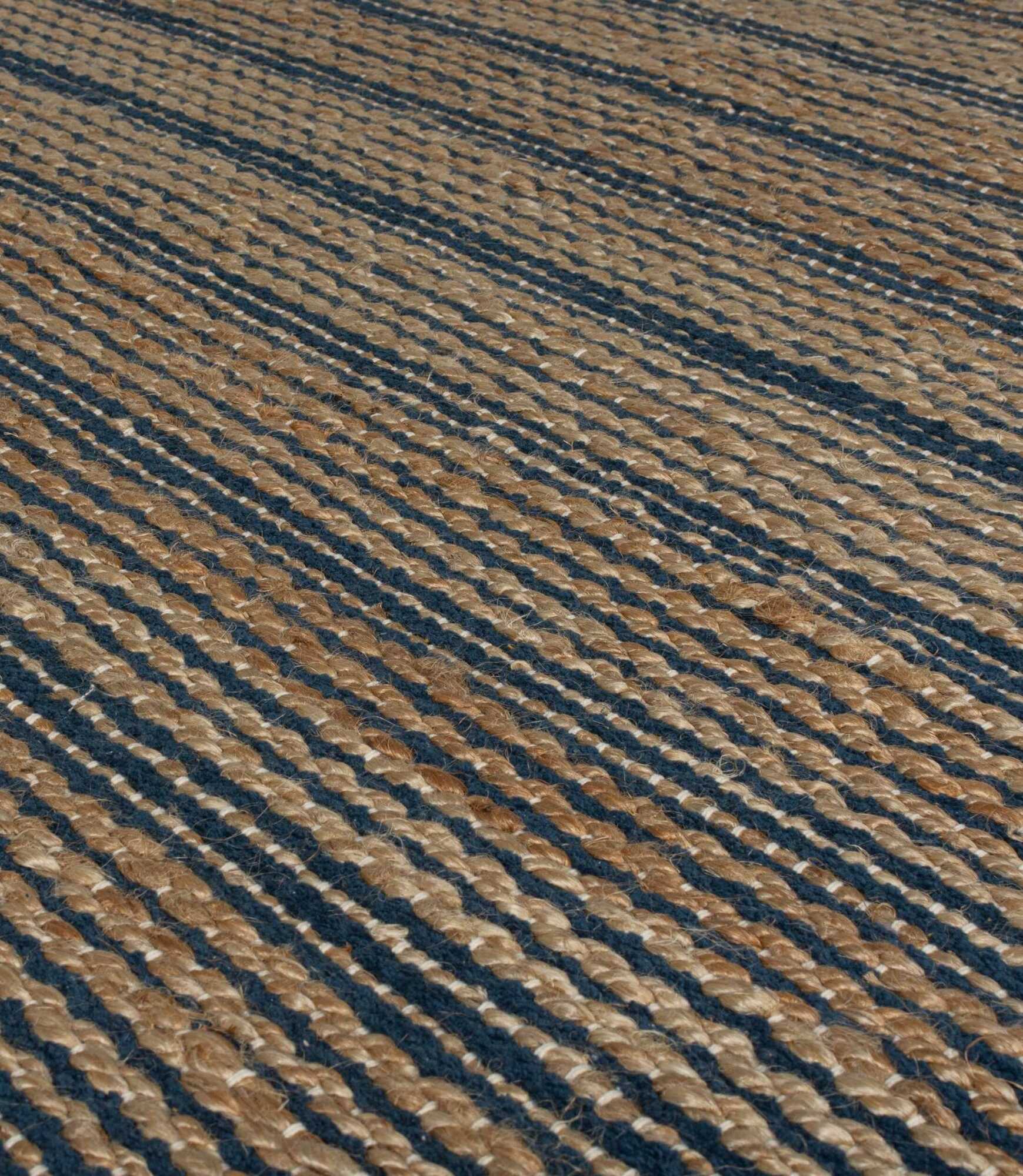 Jute-Chenille-Teppich Equinox Handgewebt Navy 160x230 2