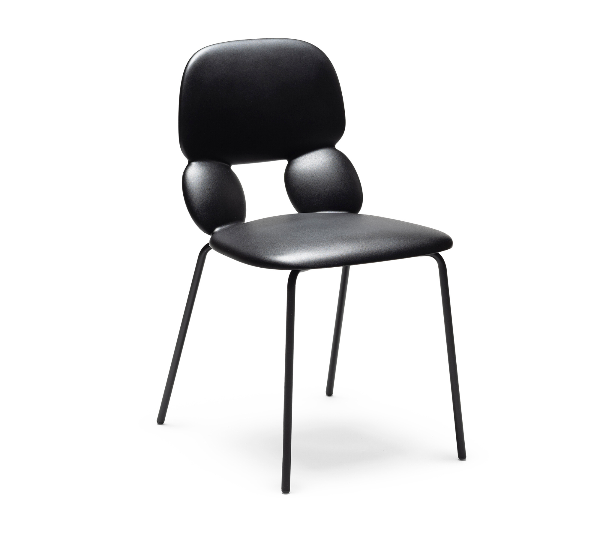 Nube S Stuhl Kunststoff Metall Schwarz 0