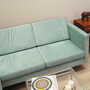 Ecksofa Textil Blau 1990er Jahre 4