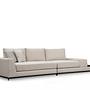 Line 4-Sitzer Sofa mit Beistelltisch Beige 5