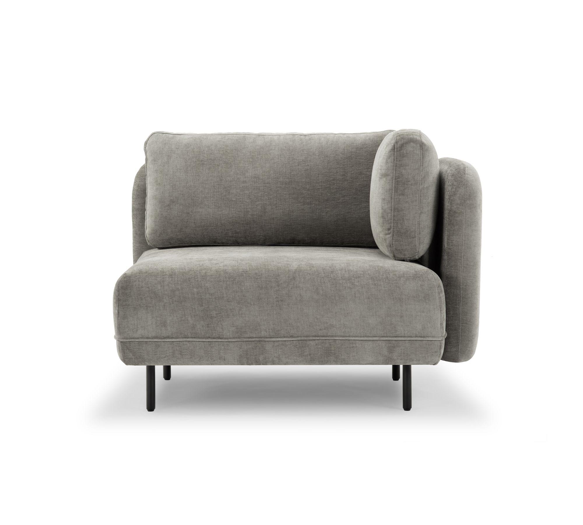 Ellis 1-seater module removable armrest Planet Grey Green 0