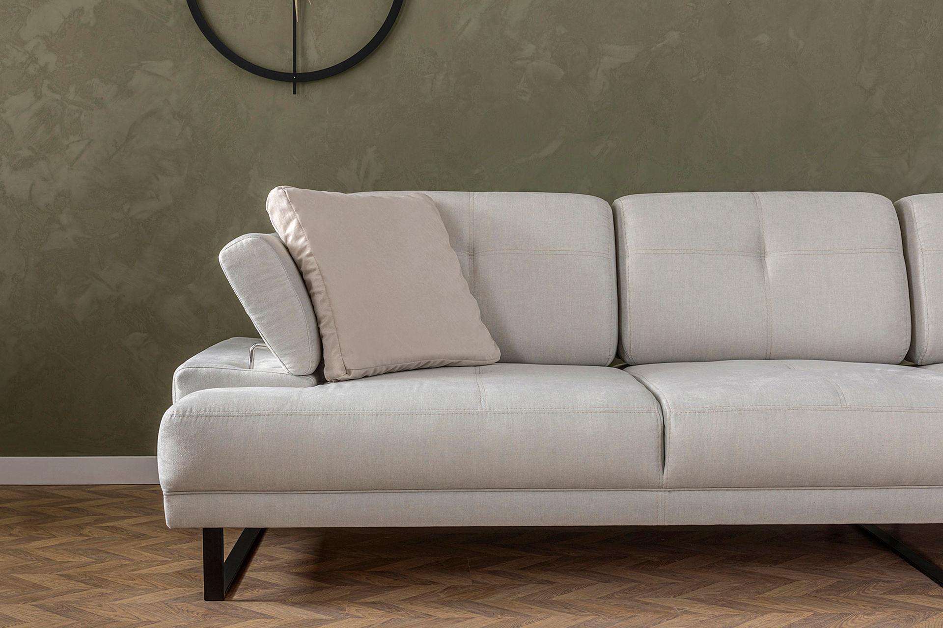 Mustang Sofa L Récamiere Rechts Beige 9