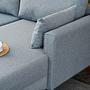 Bella Sofa Chaise Lounge Right Blue 2