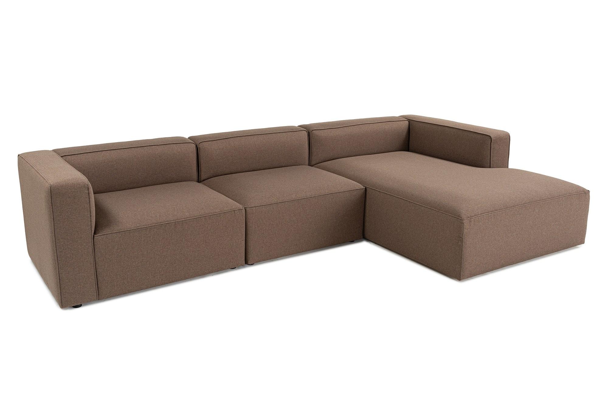 Mora Sofa Rechts Braun 4