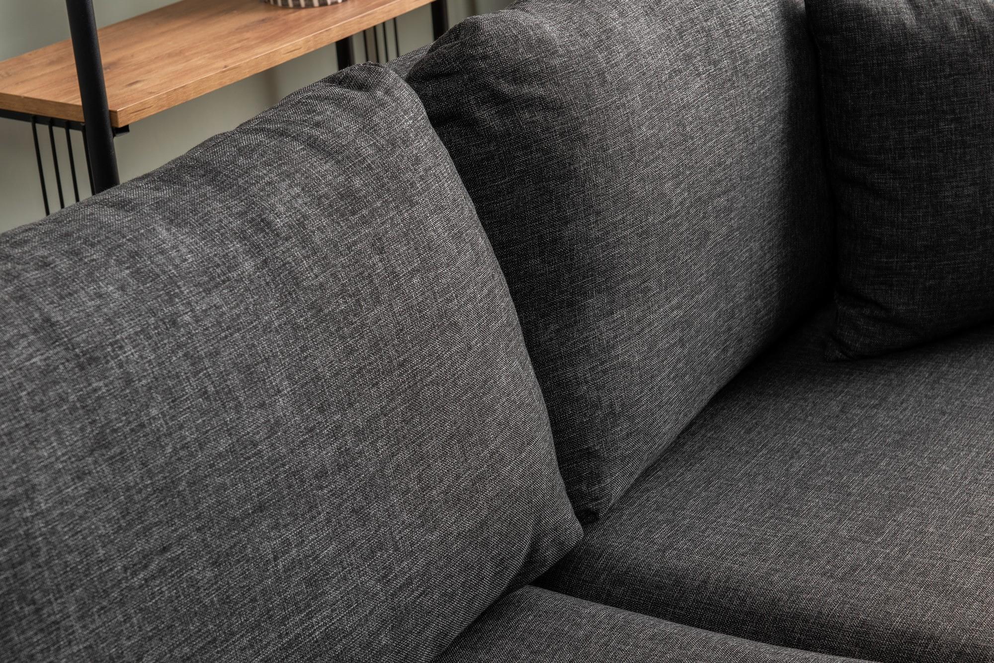 Reya Sectional Sofa Dark Grey 6