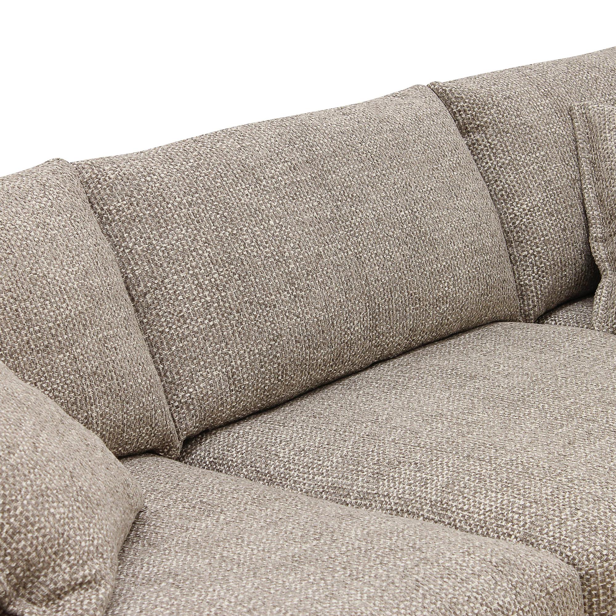 Corner Sofa Harper 3-Seater Right Light Brown 7