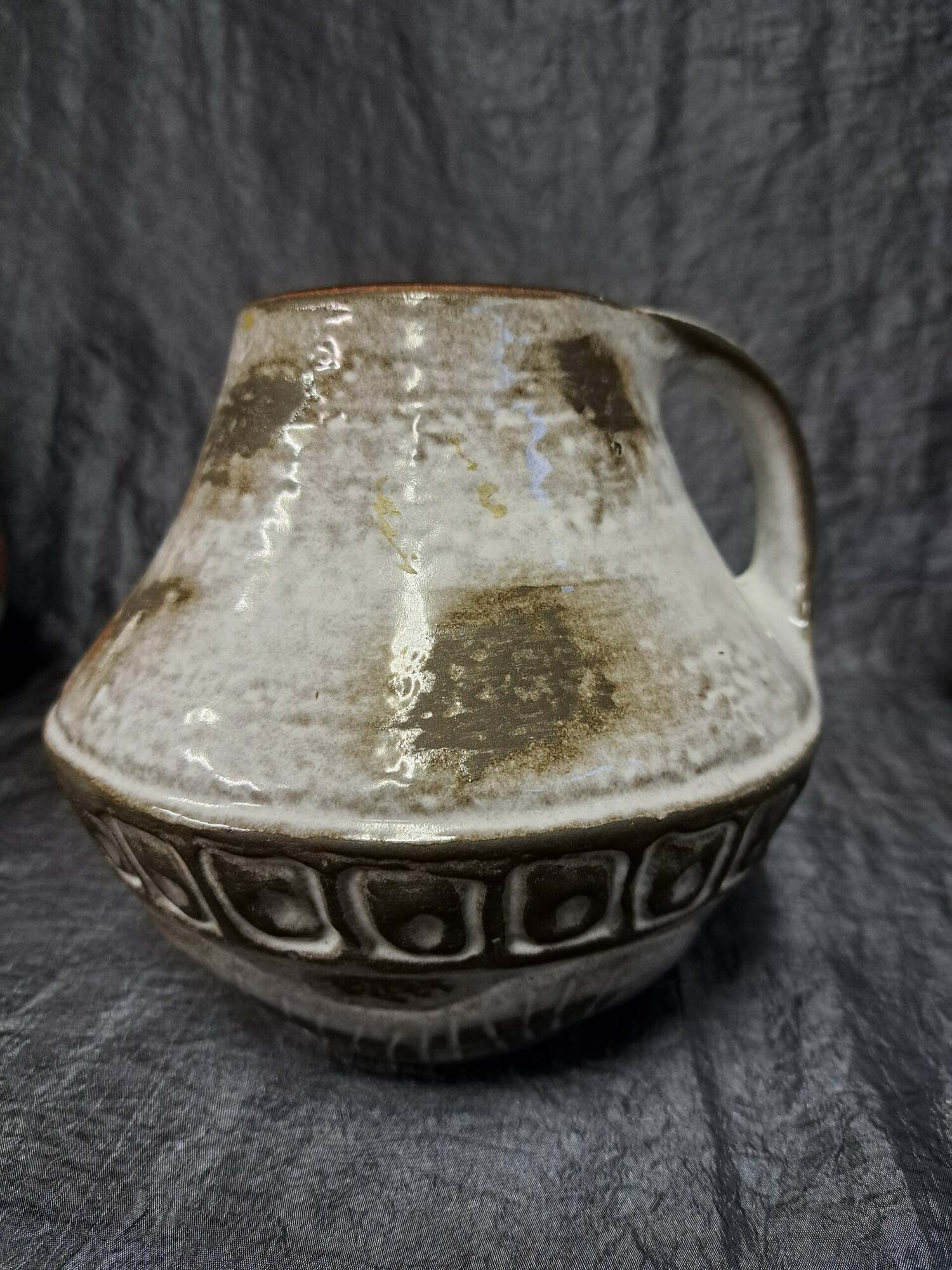 Vintage Vase Keramik Mehrfarbig 1