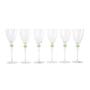 Set of Six Glasses Transparent 1970s 0