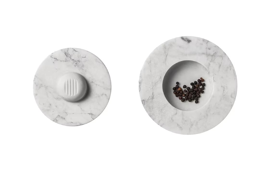 Bianco Tischmörser Carrara-Marmor Weiß 2