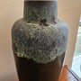 Vintage Vase Keramik Blau Grau 4