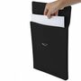 Dokumentenmappe Hochformat A4 100% Recyceltes Leder Schwarz 1