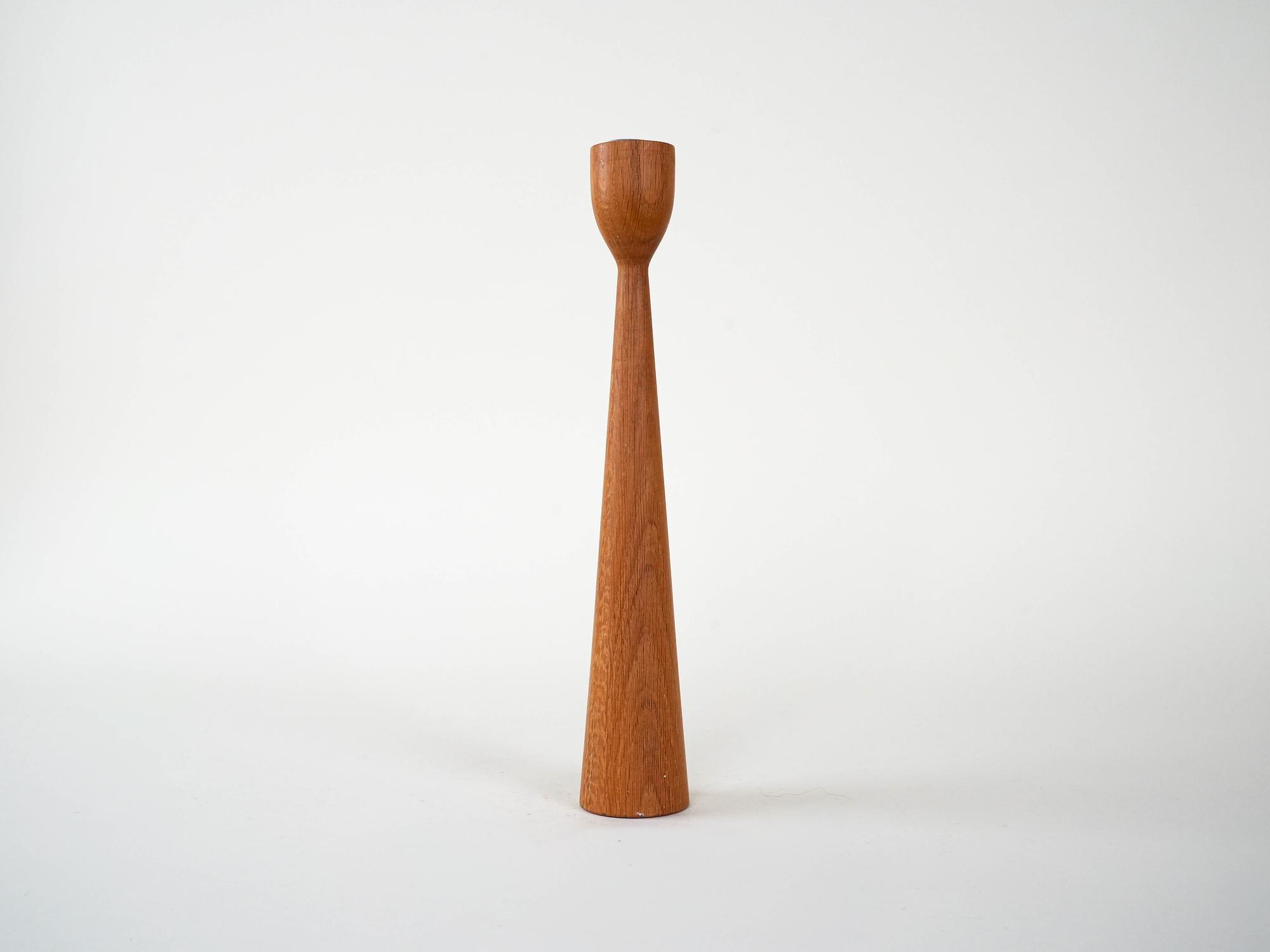 Teak Candlestick 1960s 2