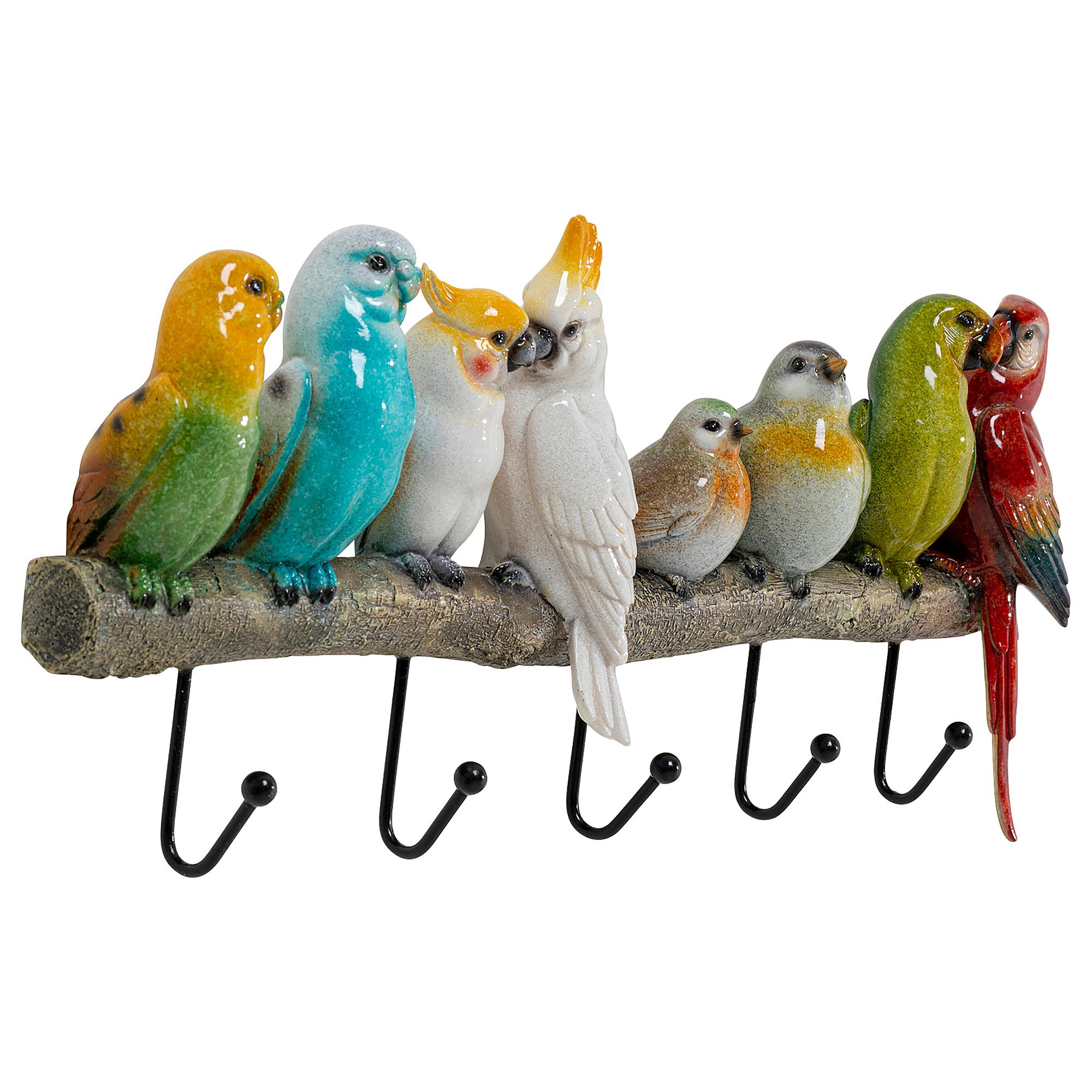 Coat Rack Exotic Birds Multicolored 1