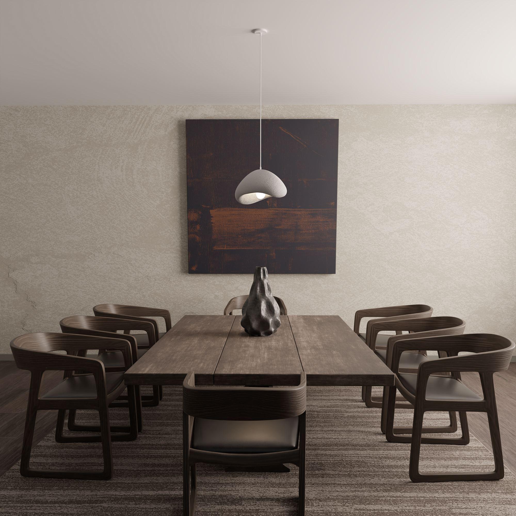 1-Flammig Wabi Sabi Quiet Current Pendelleuchte Beton Grau 0