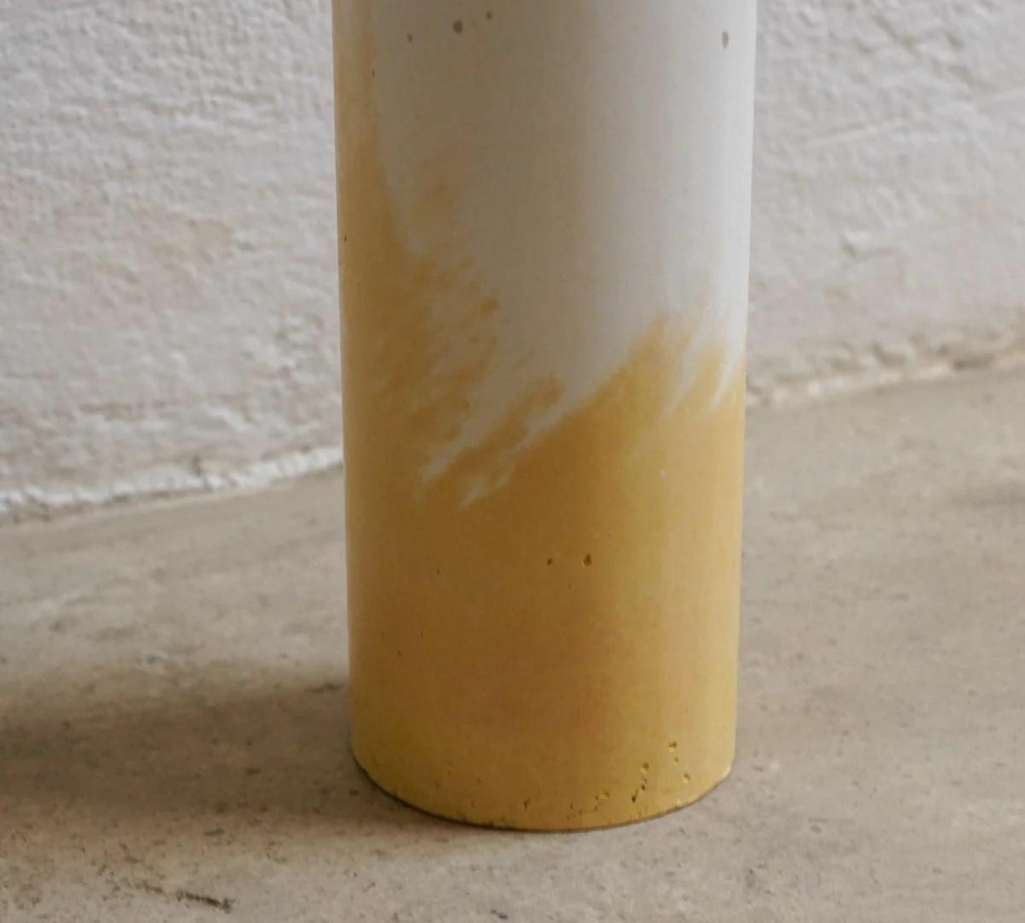 Milda Vase Beton Gelb 1