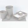 Stiftehalter 100% Recyceltes Leder Grau 5