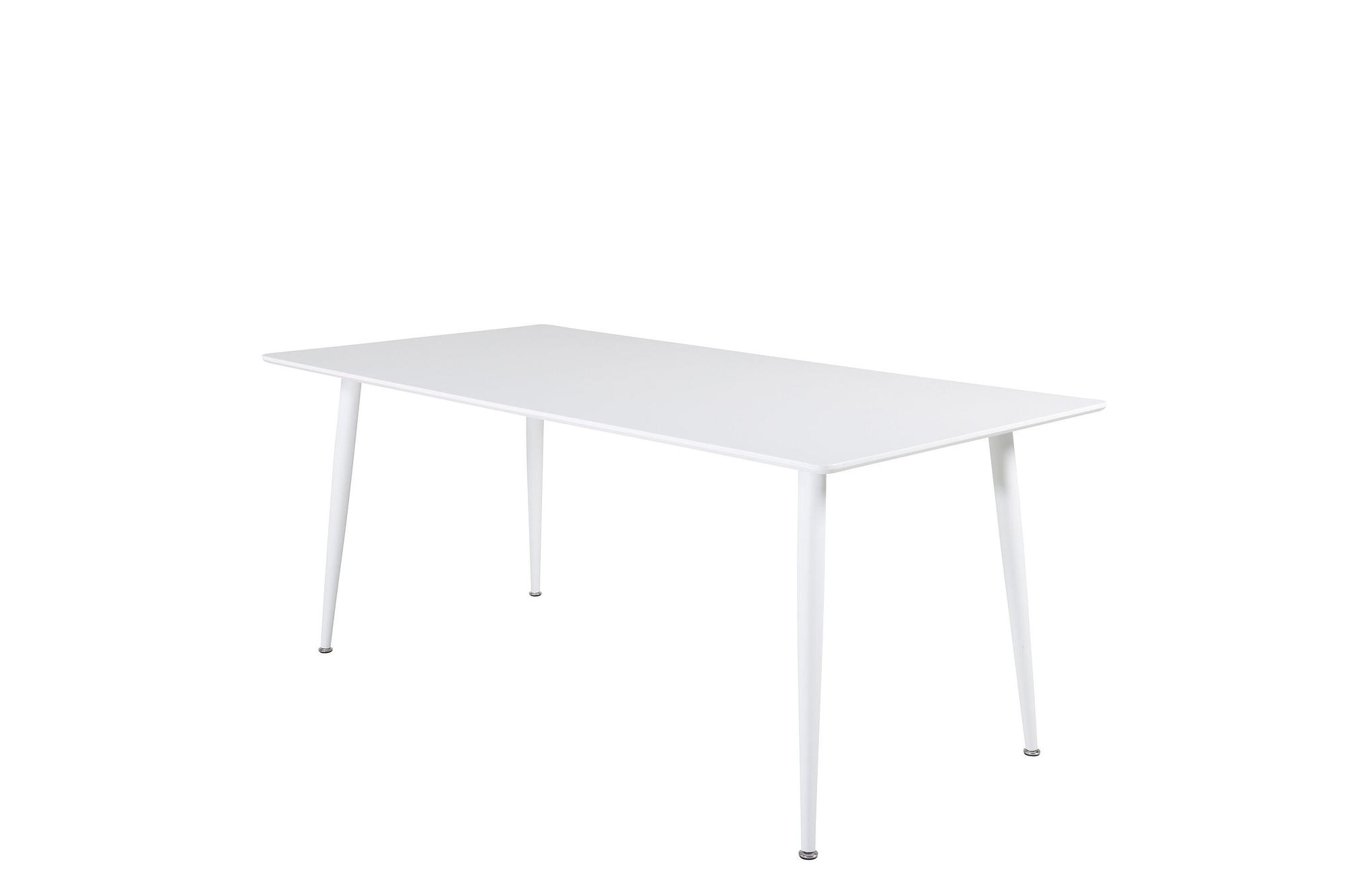 Polar Dining table MDF Metal White 90x180cm 1